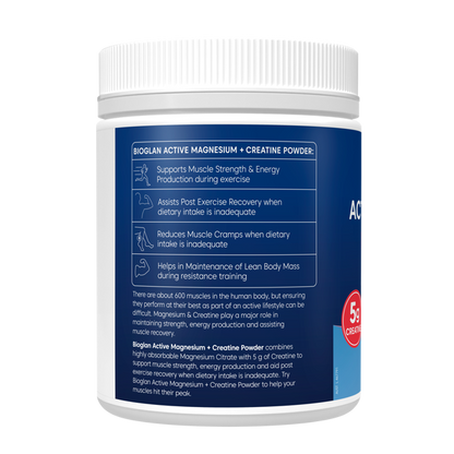Bioglan Active Magnesium + Creatine Powder 300g