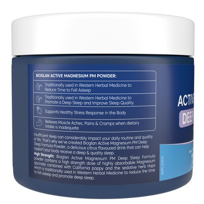Bioglan Active Magnesium PM Deep Sleep Powder 240g