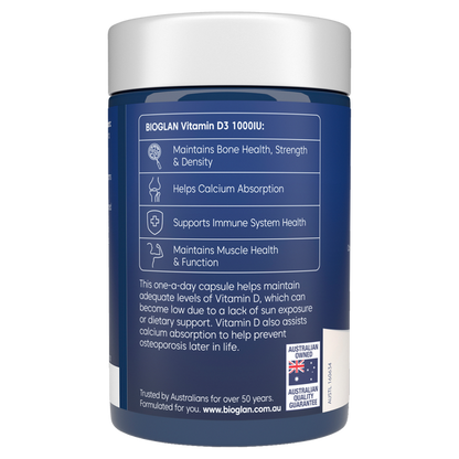Bioglan Vitamin D3 1000IU 250s