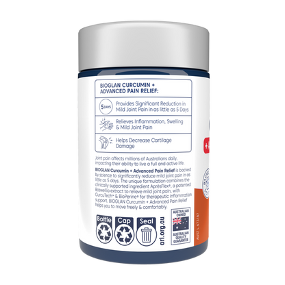 Bioglan Curcumin + Advanced Pain Relief 50 Tablets