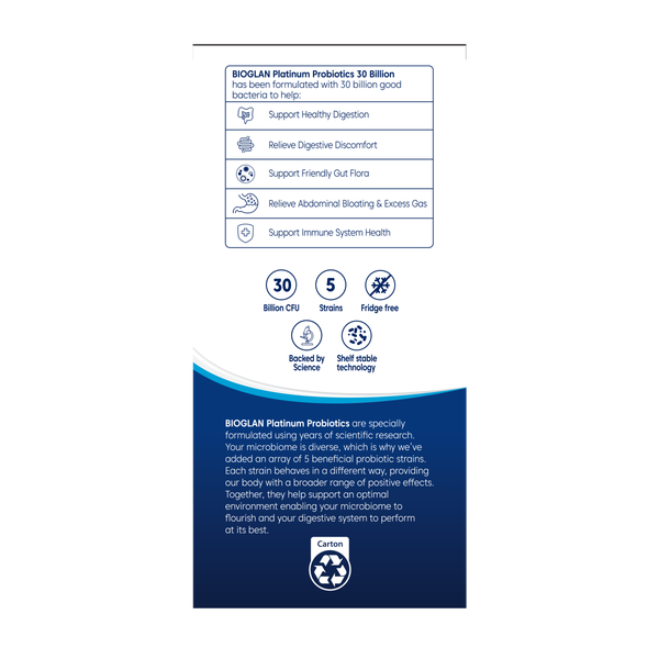 Bioglan Platinum Probiotics 30 Billion 120s