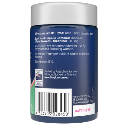 Bioglan L-Theanine 200 Calm & Focus 60s