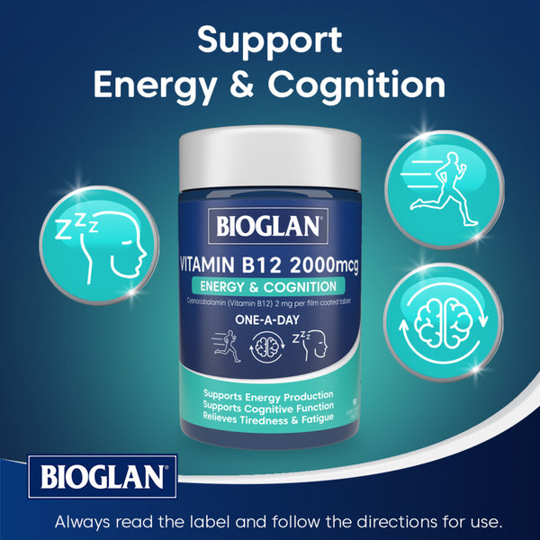 Bioglan Vitamin B12 2000mcg Energy & Cognition 90s