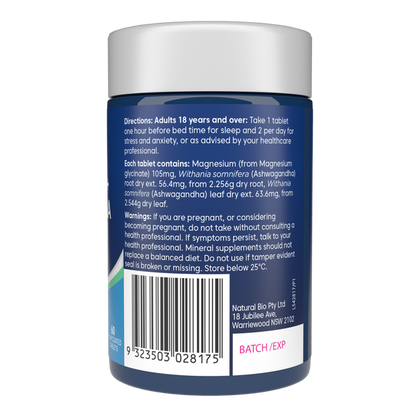 Bioglan Magnesium + Ashwagandha 60s