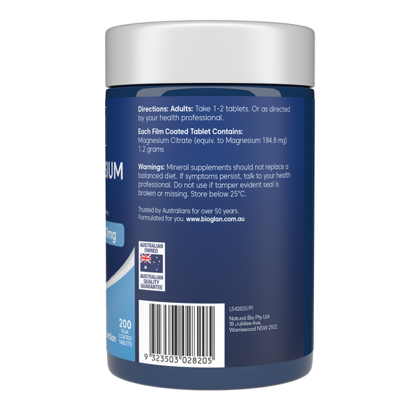Bioglan Active Magnesium Citrate 200s