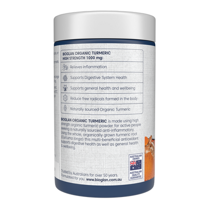 Bioglan Organic Turmeric High Strength 1000mg 250s