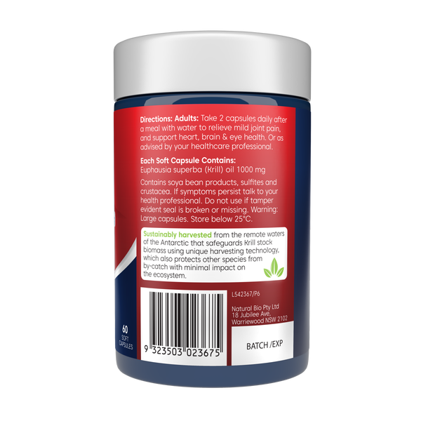 Bioglan Red Krill Oil Double Strength 1000mg 60s
