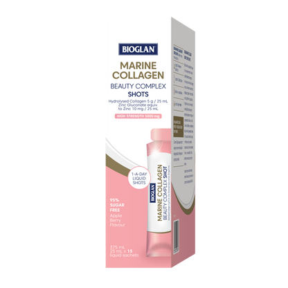 Bioglan Marine Collagen Beauty Complex Shots 15x25ml