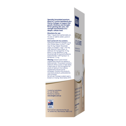 Bioglan Hair Radiance + Collagen Shots 15x25mL