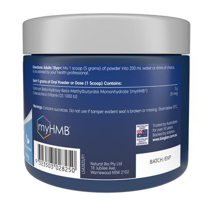 Bioglan Muscle Protect HMB + D3 Powder 150g