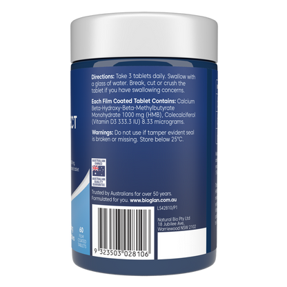 Bioglan Muscle Protect HMB + D3 60 tablets