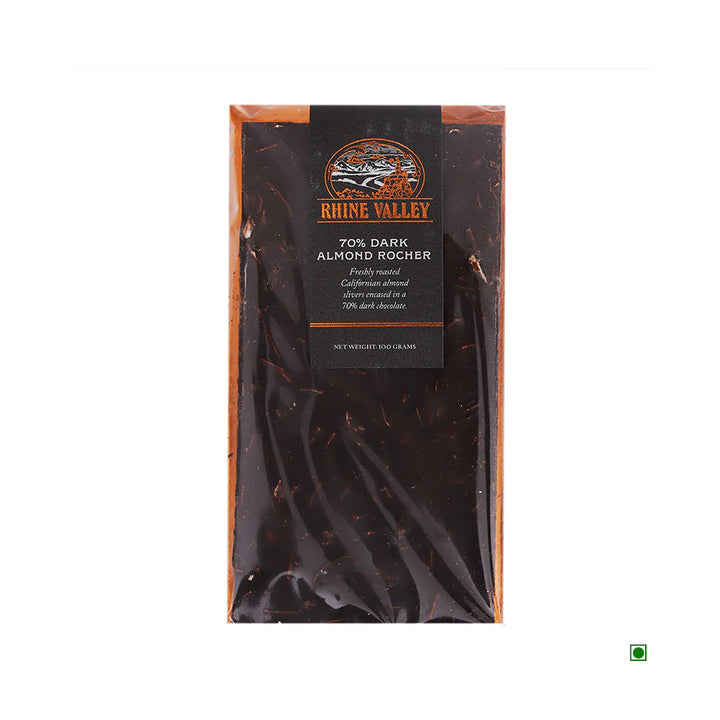Rhine Valley 70% Dark Almond Rocher 100g