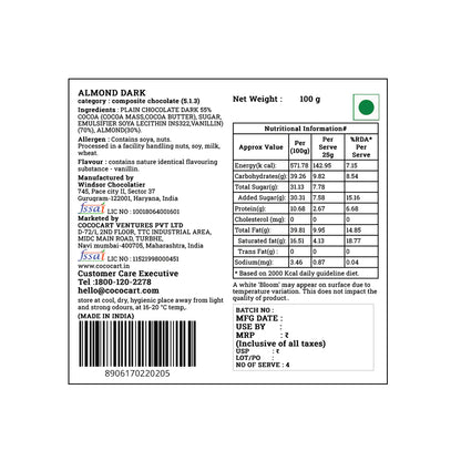 Rhine Valley Dark Orange & Almond 100g