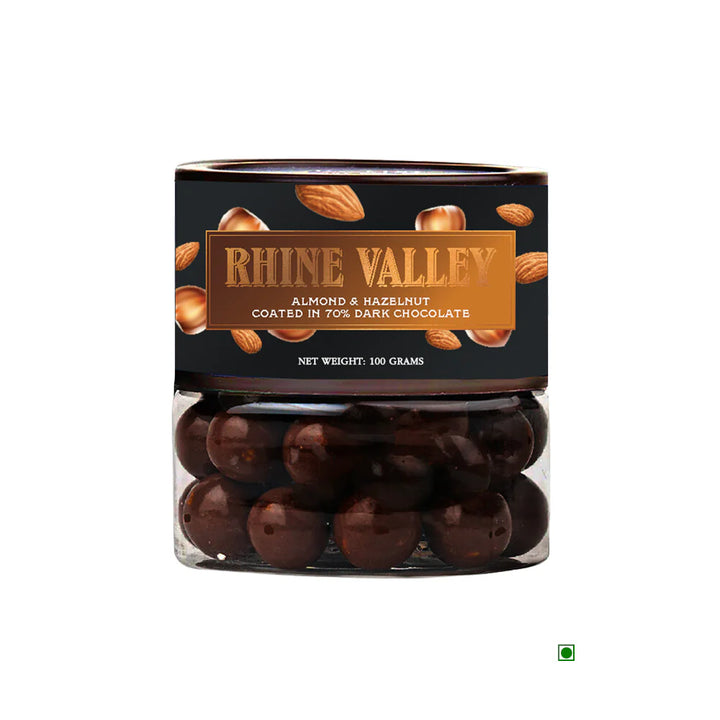 Rhine Valley Almond & Hazelnut 70% Dark Dragees 100g