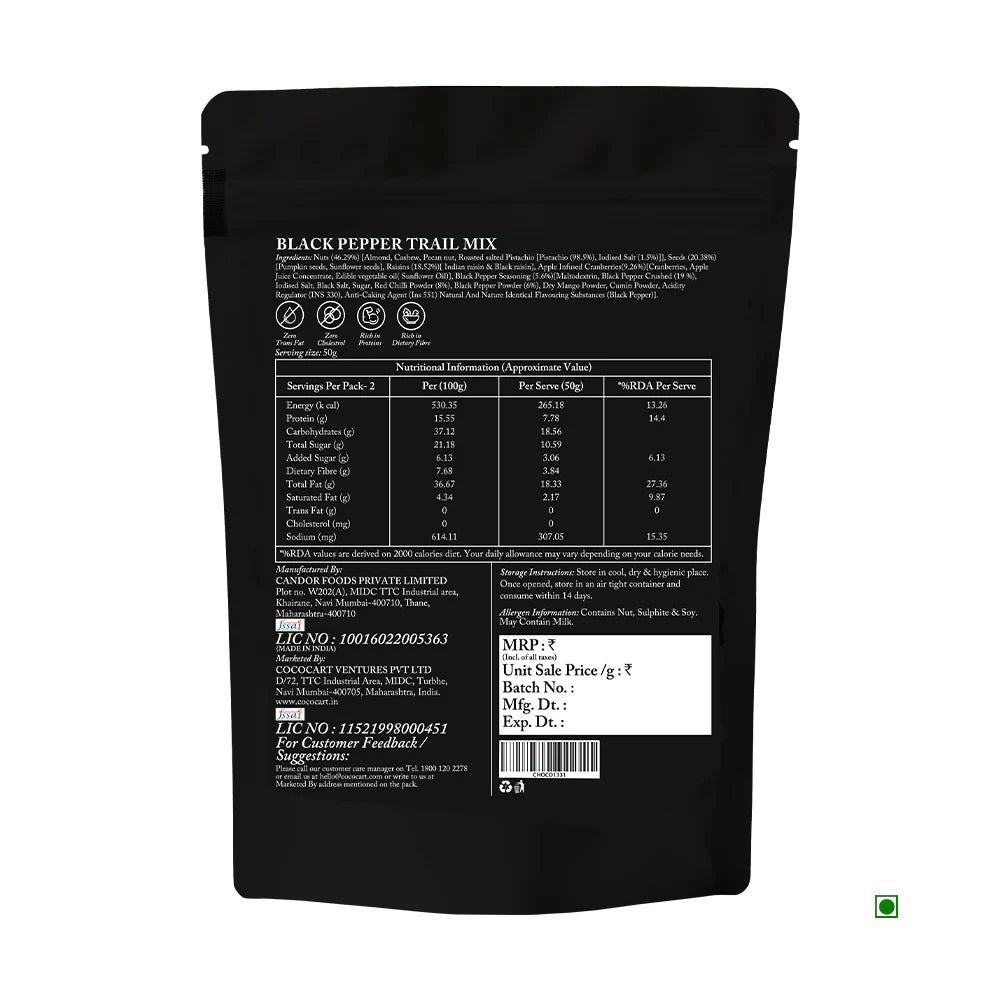 Rhine Valley Black Pepper Trail Mix 100g