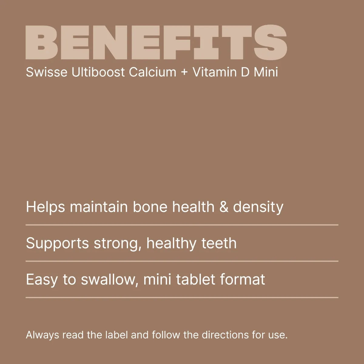 Ultiboost Calcium + Vitamin D Mini Tabs