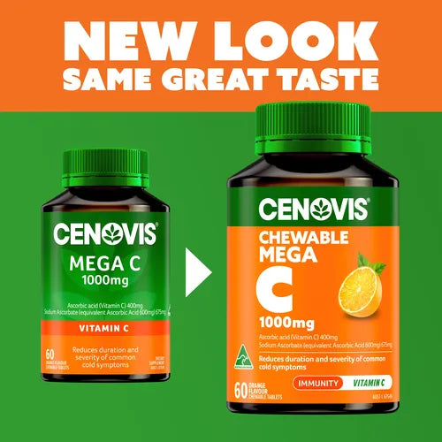 Cenovis Chewable Mega C 1000mg Orange