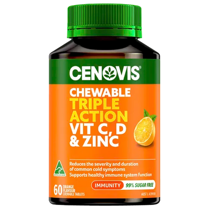 Cenovis Chewable Triple Action Vit C, D & Zinc