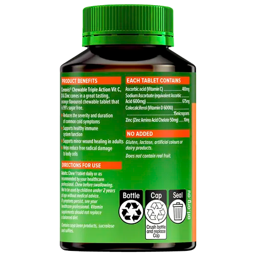 Cenovis Chewable Triple Action Vit C, D & Zinc