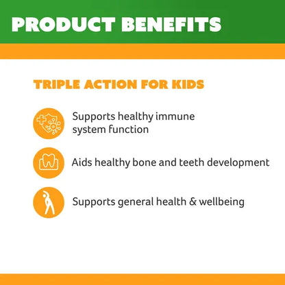 Cenovis Kids Chewable Triple Action Vit C, D & Zinc