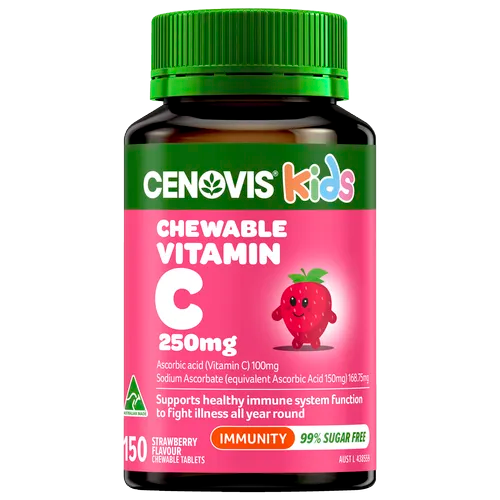 Cenovis Kids Chewable Vitamin C 250mg Strawberry