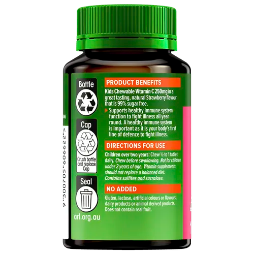 Cenovis Kids Chewable Vitamin C 250mg Strawberry