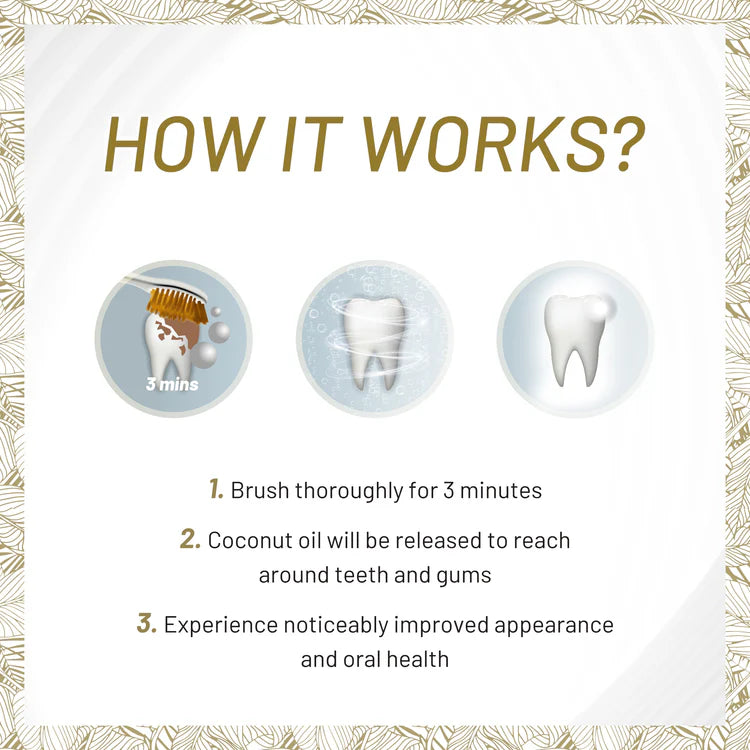 COCONUT OIL Whitening Toothpaste