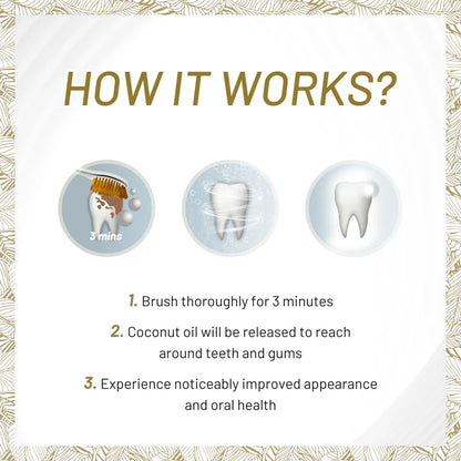 COCONUT OIL Whitening Toothpaste