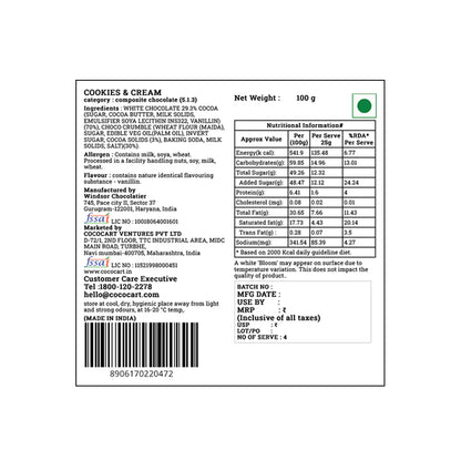 Rhine Valley Cookies & Cream 100g