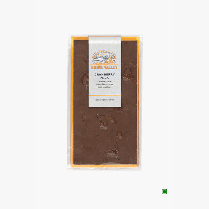 Rhine Valley Cranberry Milk Bar 100g