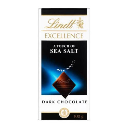 Lindt Excellence A Touch of Sea Salt Dark Chocolate Bar 100g