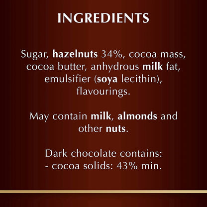 Lindt Grand Hazelnut Dark Bar 150g