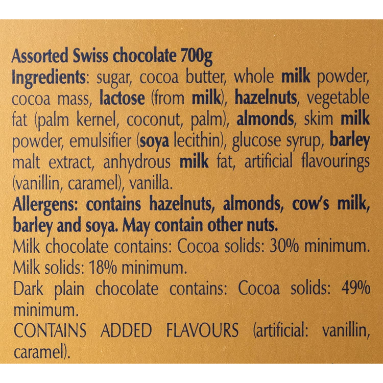 Lindt Napolitains Assorted Chocolate Pack 700g