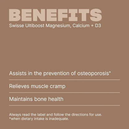 Ultiboost Magnesium, Calcium + Vitamin D3