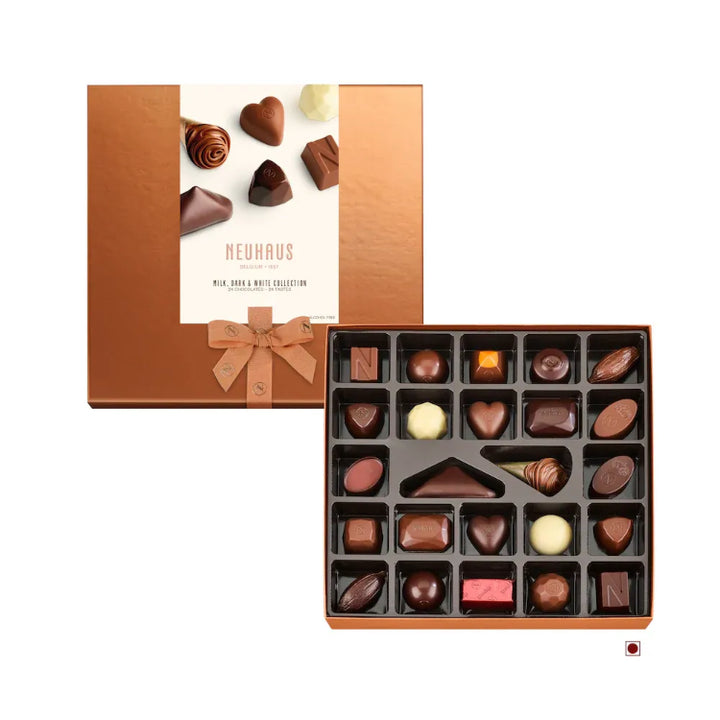 Milk, Dark & White Chocolate Collection – 24 Piece (266g) Gift Box