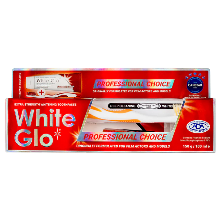 WhiteGlo Professional Choice Whitening Toothpaste (100ml/150gm)