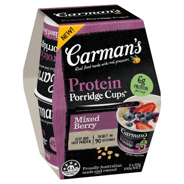 Protein Porridge Cups Mixed Berry 2 Pack