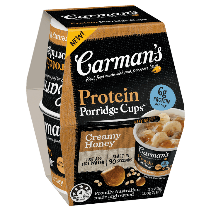 Protein Porridge Cups Creamy Honey 2 Pack
