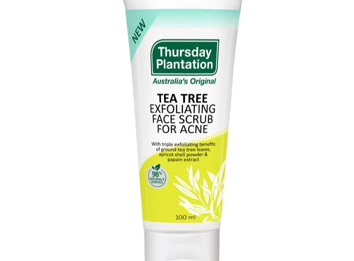 Tea Tree Exfoliating Face Scrub for Acne
