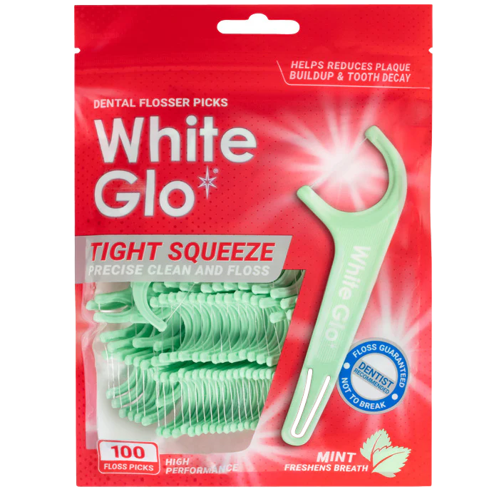 Tight Squeeze Floss Picks Mint 100 Pack