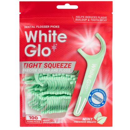 Tight Squeeze Floss Picks Mint 100 Pack