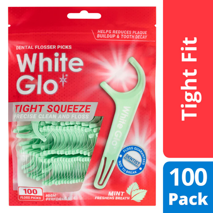 Tight Squeeze Floss Picks Mint 100 Pack