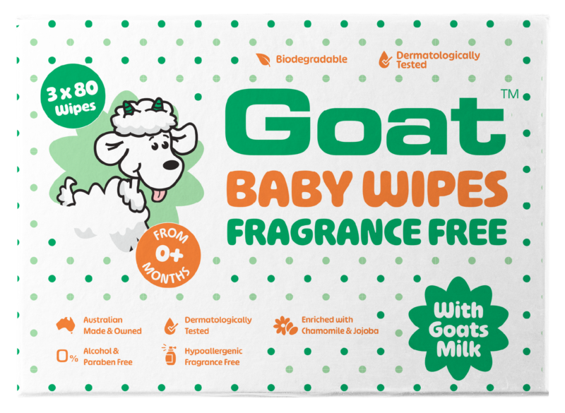 Goat Baby Wipes Fragrance Free 240 pack