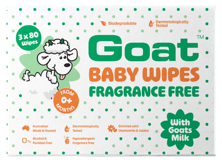 Goat Baby Wipes Fragrance Free 240 pack