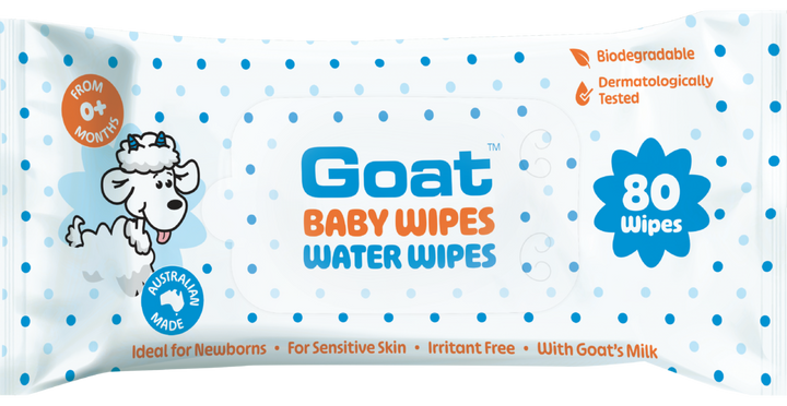 Goat Baby Water Wipes 80 pack