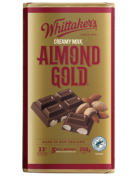 Almond Gold Milk Chocolate 250g