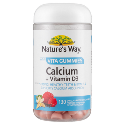 Nature’s Way Adult Vita Gummies Calcium + Vitamin D3 130s