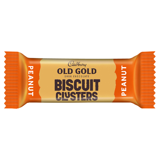 Cadbury Old Gold Chocolate Biscuit Clusters Crunchy Peanut 120g