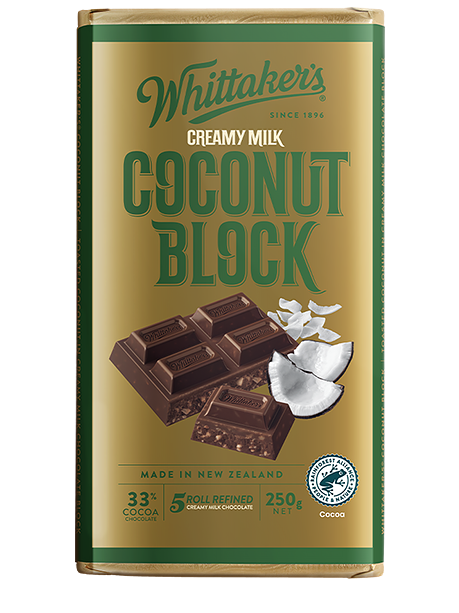Coconut Milk Chocolate Block 250g
