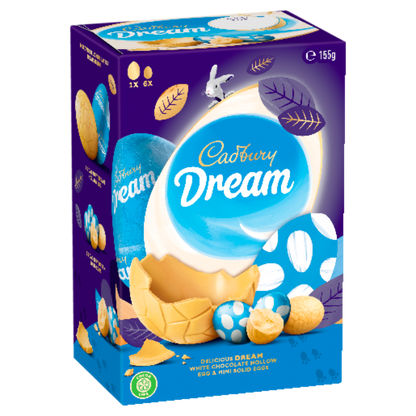 Cadbury Dream White Chocolate Easter Egg Gift Box 155g